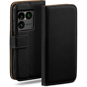 moex moex Book Case für Sony Xperia 1 VIII Klapphülle mit Kartenfach – Tiefschwarz