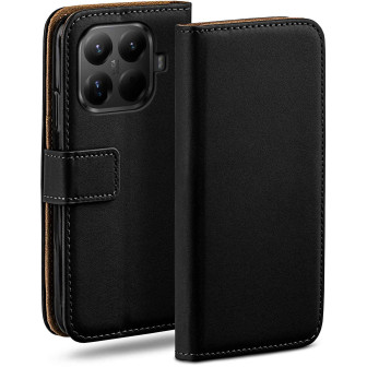 moex moex Book Case für Xiaomi 15T Pro Klapphülle mit Kartenfach – Tiefschwarz