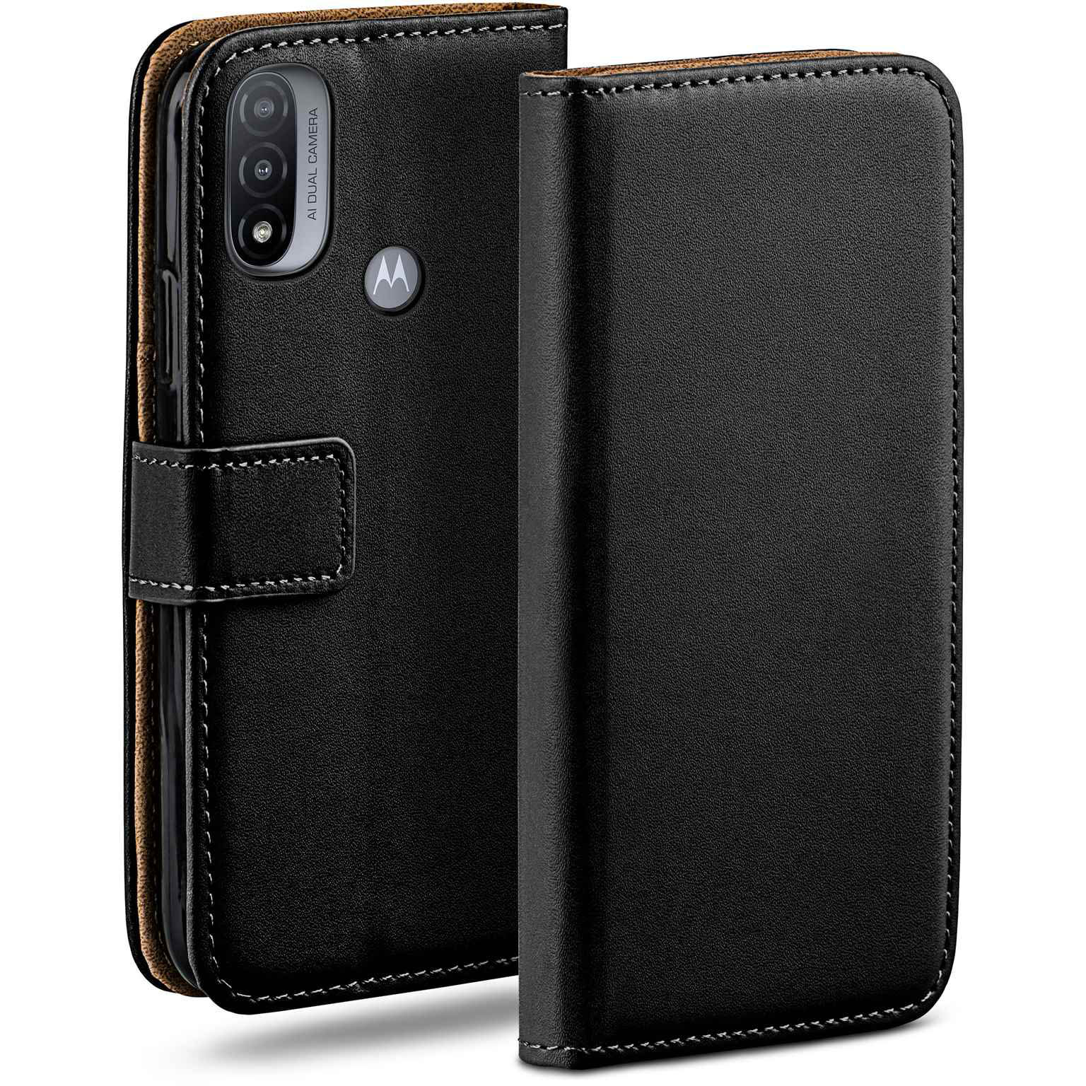 moex Book Case für Motorola Moto E20 Klapphülle mit Kartenfach – undefined