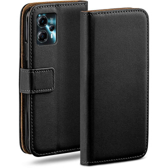 moex Book Case für Motorola Moto G23 Klapphülle mit Kartenfach – Deep-Black moex Book Case für Motorola Moto G23 Klapphülle mit Kartenfach – Deep-Black