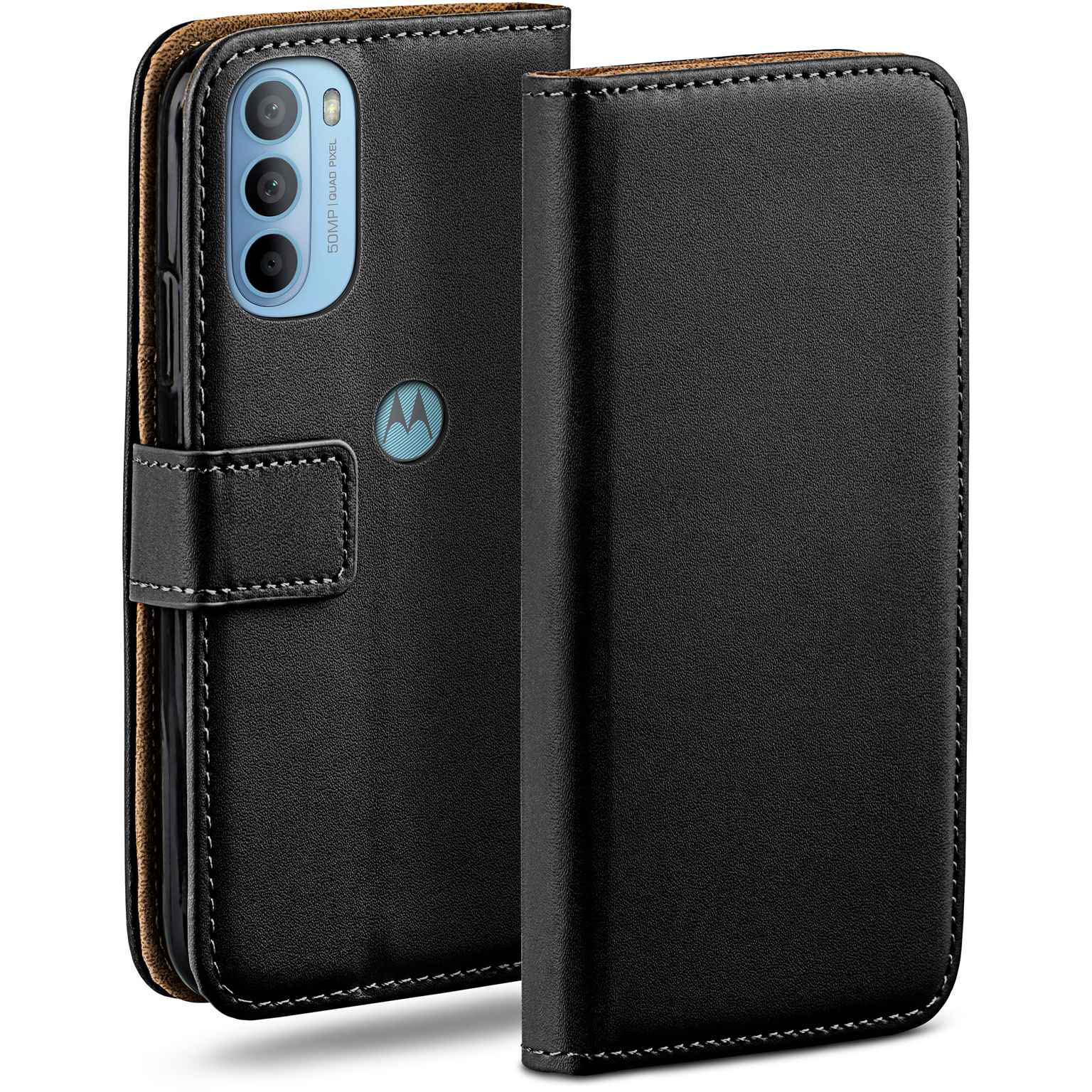 moex Book Case für Motorola Moto G31 Klapphülle mit Kartenfach – undefined