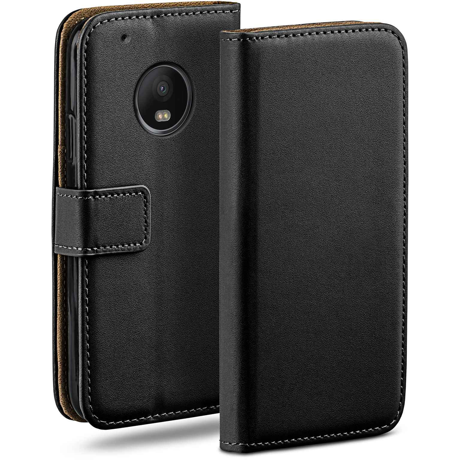 moex Book Case für Motorola Moto G5 Plus Klapphülle mit Kartenfach – undefined