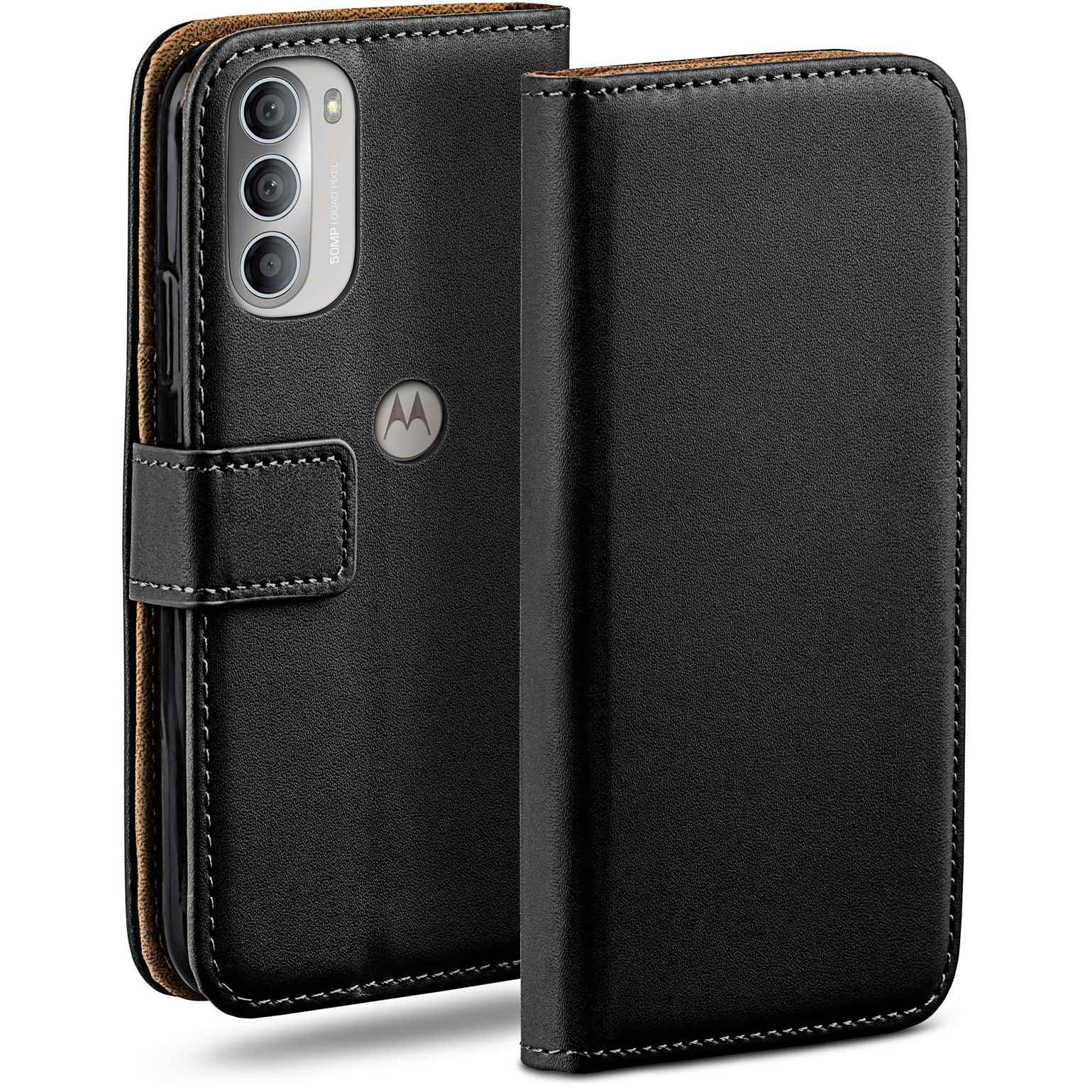 moex Book Case für Motorola Moto G51 5G Klapphülle mit Kartenfach – undefined