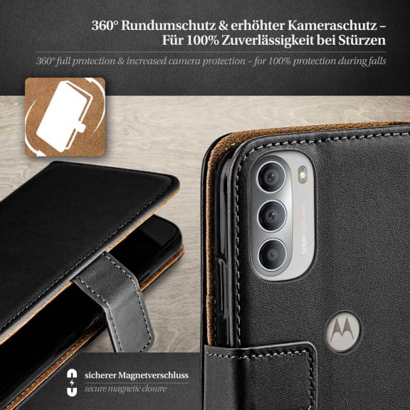 moex Book Case für Motorola Moto G51 5G Klapphülle mit Kartenfach – Weiteres Produktbild 3 moex Book Case für Motorola Moto G51 5G Klapphülle mit Kartenfach – Weiteres Produktbild 3