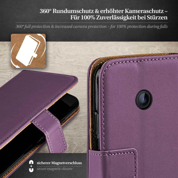 moex Book Case für Nokia Lumia 630 Klapphülle mit Kartenfach – Weiteres Produktbild 3