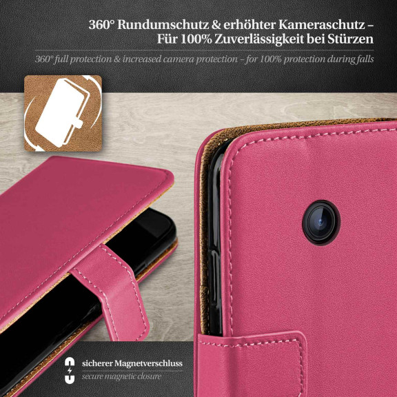 moex Book Case für Nokia Lumia 635 Klapphülle mit Kartenfach – Weiteres Produktbild 3