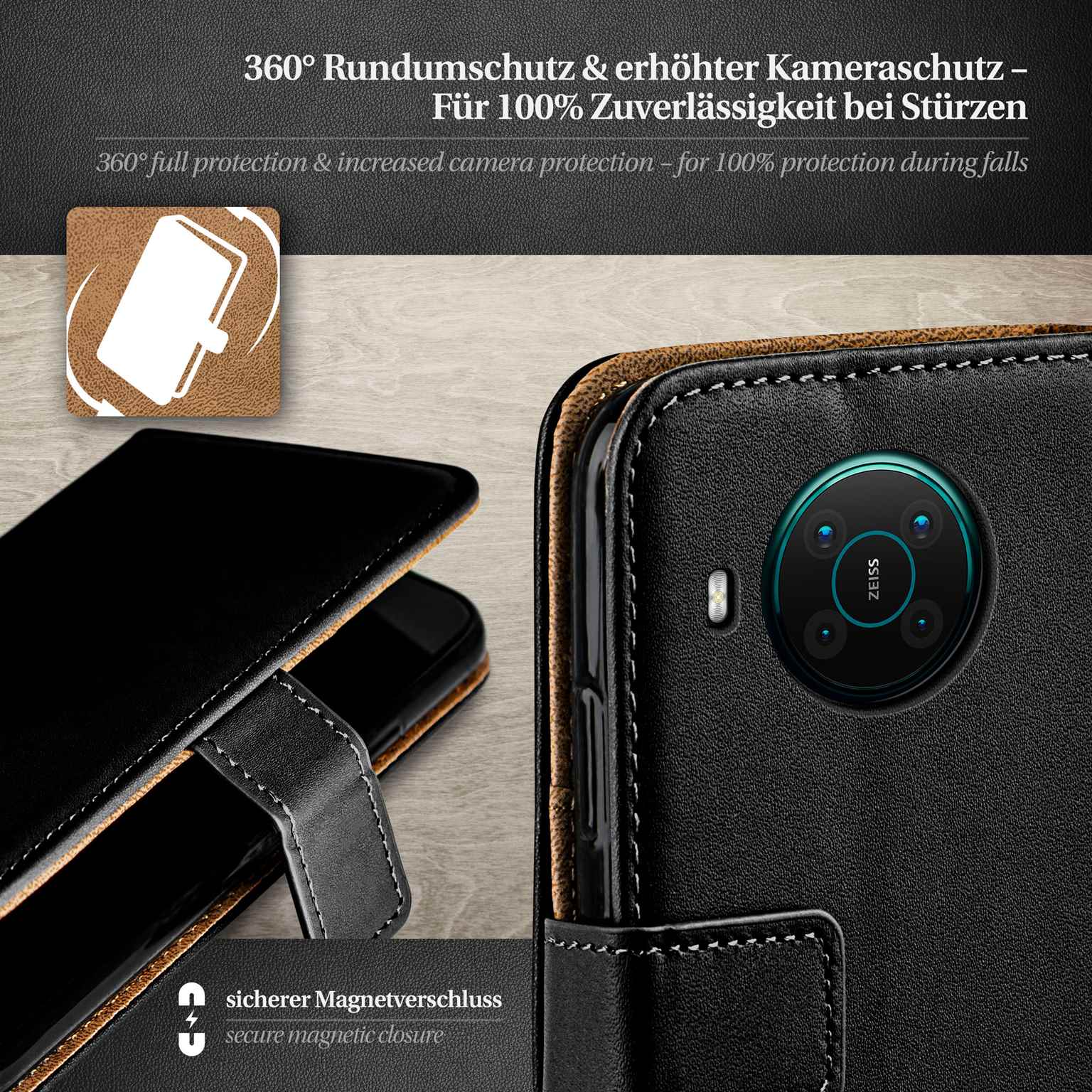 moex Book Case für Nokia X20 Klapphülle mit Kartenfach – Weiteres Produktbild 3 moex Book Case für Nokia X20 Klapphülle mit Kartenfach – Weiteres Produktbild 3