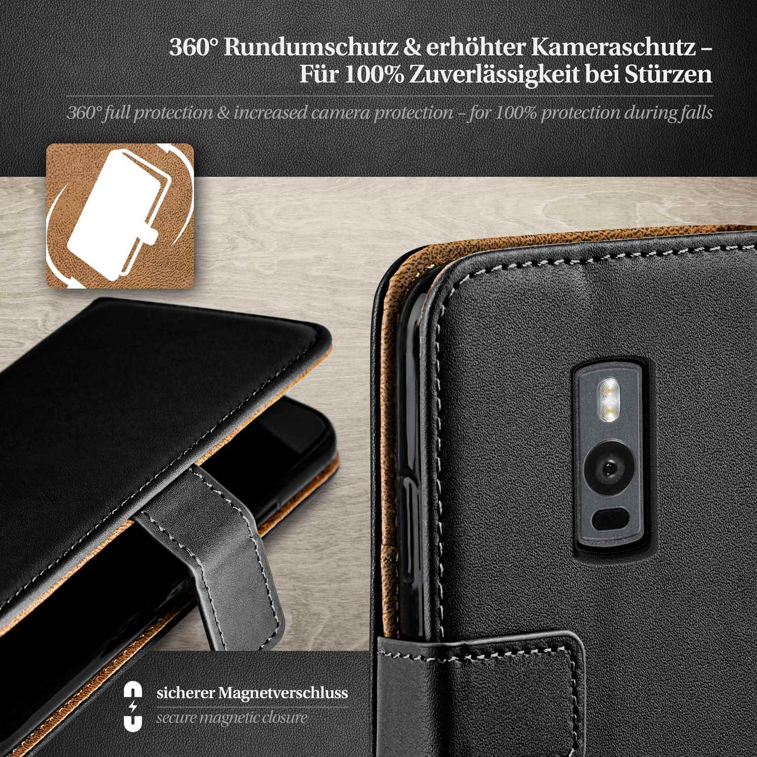 moex Book Case für OnePlus 2 Klapphülle mit Kartenfach – Weiteres Produktbild 3 moex Book Case für OnePlus 2 Klapphülle mit Kartenfach – Weiteres Produktbild 3