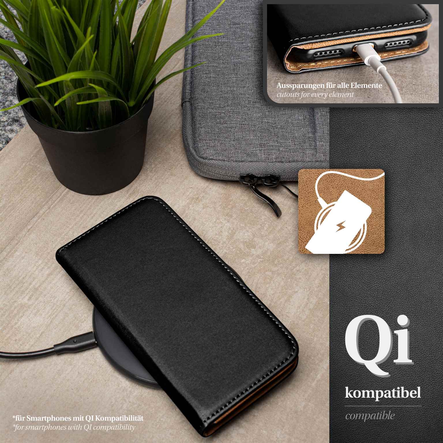 moex Book Case für OnePlus 8 Pro Klapphülle mit Kartenfach – Weiteres Produktbild 6 moex Book Case für OnePlus 8 Pro Klapphülle mit Kartenfach – Weiteres Produktbild 6