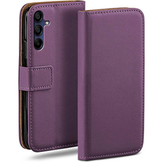 moex moex Book Case für Samsung Galaxy A15 (4G) Klapphülle mit Kartenfach – Indigo-Violet