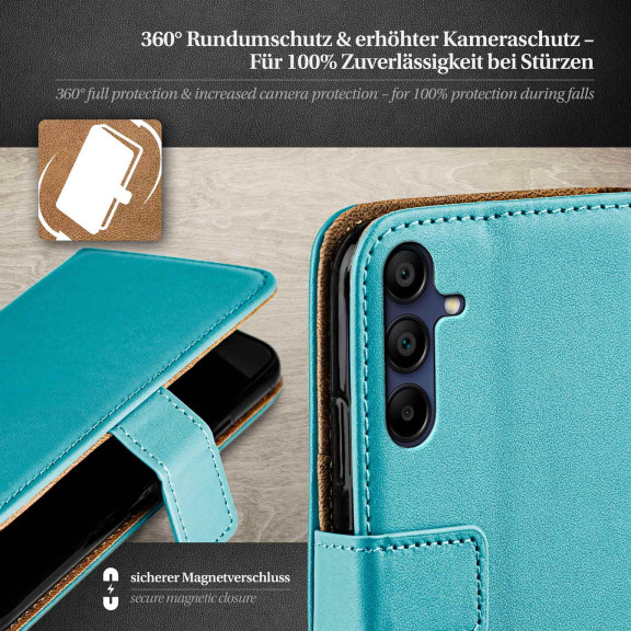 moex Book Case für Samsung Galaxy A15 5G Klapphülle mit Kartenfach – Weiteres Produktbild 3 moex Book Case für Samsung Galaxy A15 5G Klapphülle mit Kartenfach – Weiteres Produktbild 3