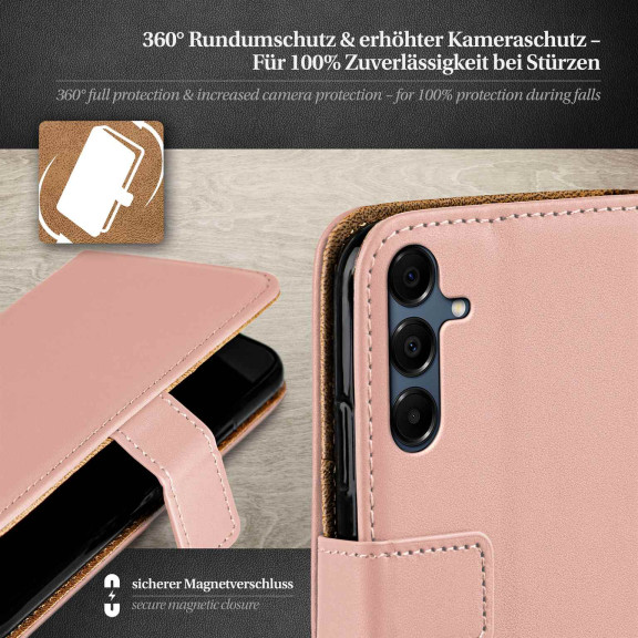 moex Book Case für Samsung Galaxy A16 5G Klapphülle mit Kartenfach – Weiteres Produktbild 3