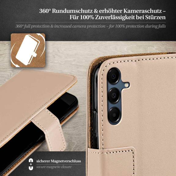 moex Book Case für Samsung Galaxy A16 5G Klapphülle mit Kartenfach – Weiteres Produktbild 3