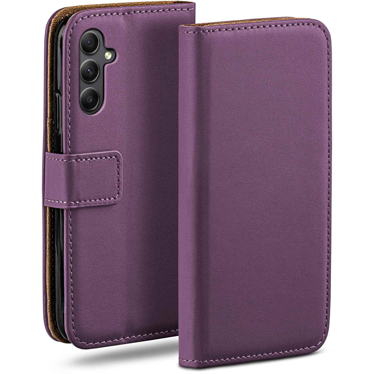 moex Book Case für Samsung Galaxy A34 5G Klapphülle mit Kartenfach – Weiteres Produktbild 1
