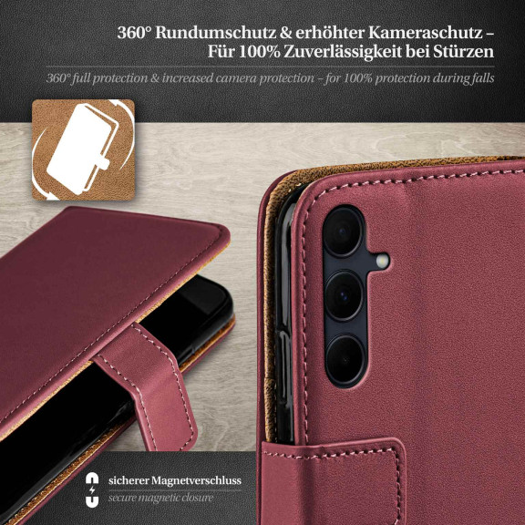 moex Book Case für Samsung Galaxy A35 5G Klapphülle mit Kartenfach – Weiteres Produktbild 3 moex Book Case für Samsung Galaxy A35 5G Klapphülle mit Kartenfach – Weiteres Produktbild 3