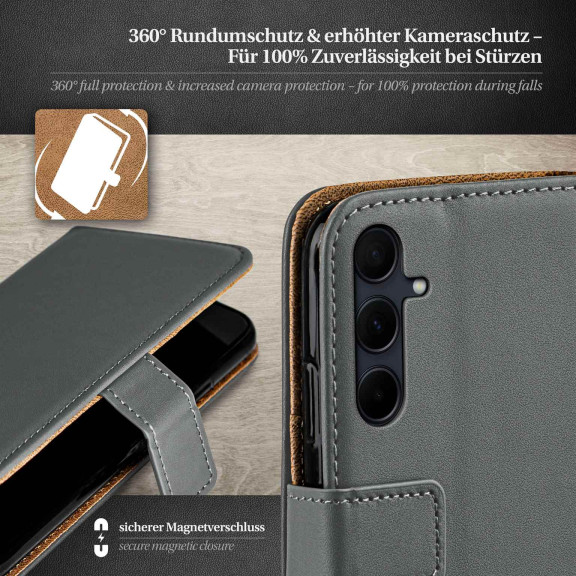 moex Book Case für Samsung Galaxy A35 5G Klapphülle mit Kartenfach – Weiteres Produktbild 3 moex Book Case für Samsung Galaxy A35 5G Klapphülle mit Kartenfach – Weiteres Produktbild 3