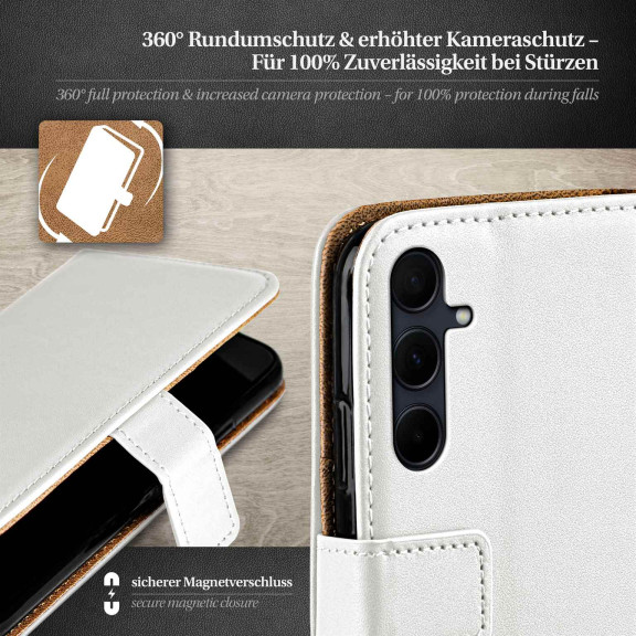 moex Book Case für Samsung Galaxy A35 5G Klapphülle mit Kartenfach – Weiteres Produktbild 3