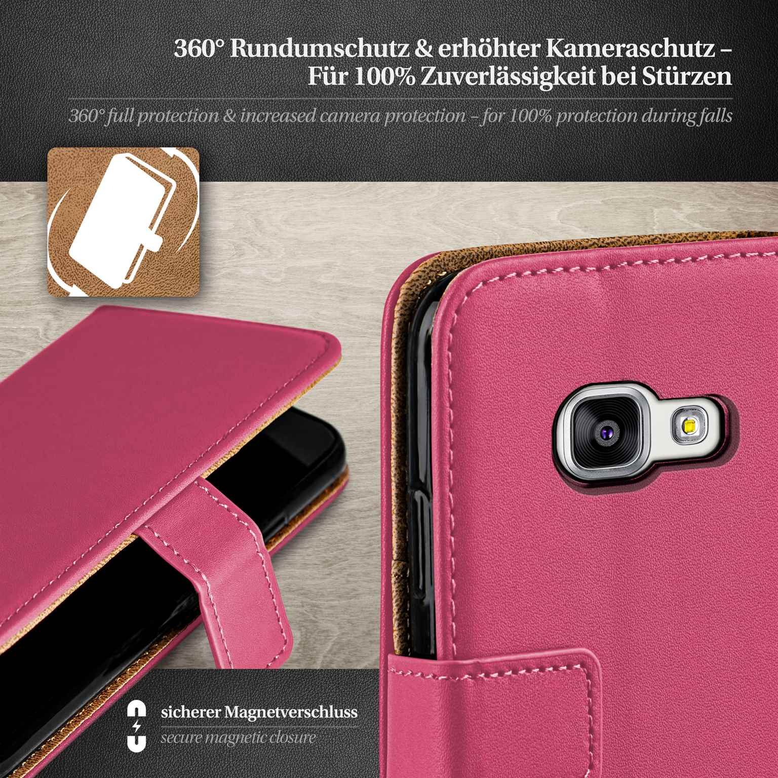 moex Book Case für Samsung Galaxy A5 (2016) Klapphülle mit Kartenfach – Weiteres Produktbild 3 moex Book Case für Samsung Galaxy A5 (2016) Klapphülle mit Kartenfach – Weiteres Produktbild 3