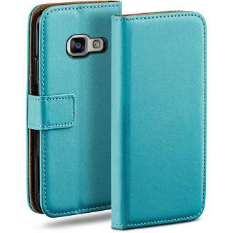 moex Book Case für Samsung Galaxy A5 (2016) Klapphülle mit Kartenfach – Aqua-Cyan moex Book Case für Samsung Galaxy A5 (2016) Klapphülle mit Kartenfach – Aqua-Cyan