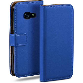 moex moex Book Case für Samsung Galaxy A5 (2017) Klapphülle mit Kartenfach – Royal-Blue