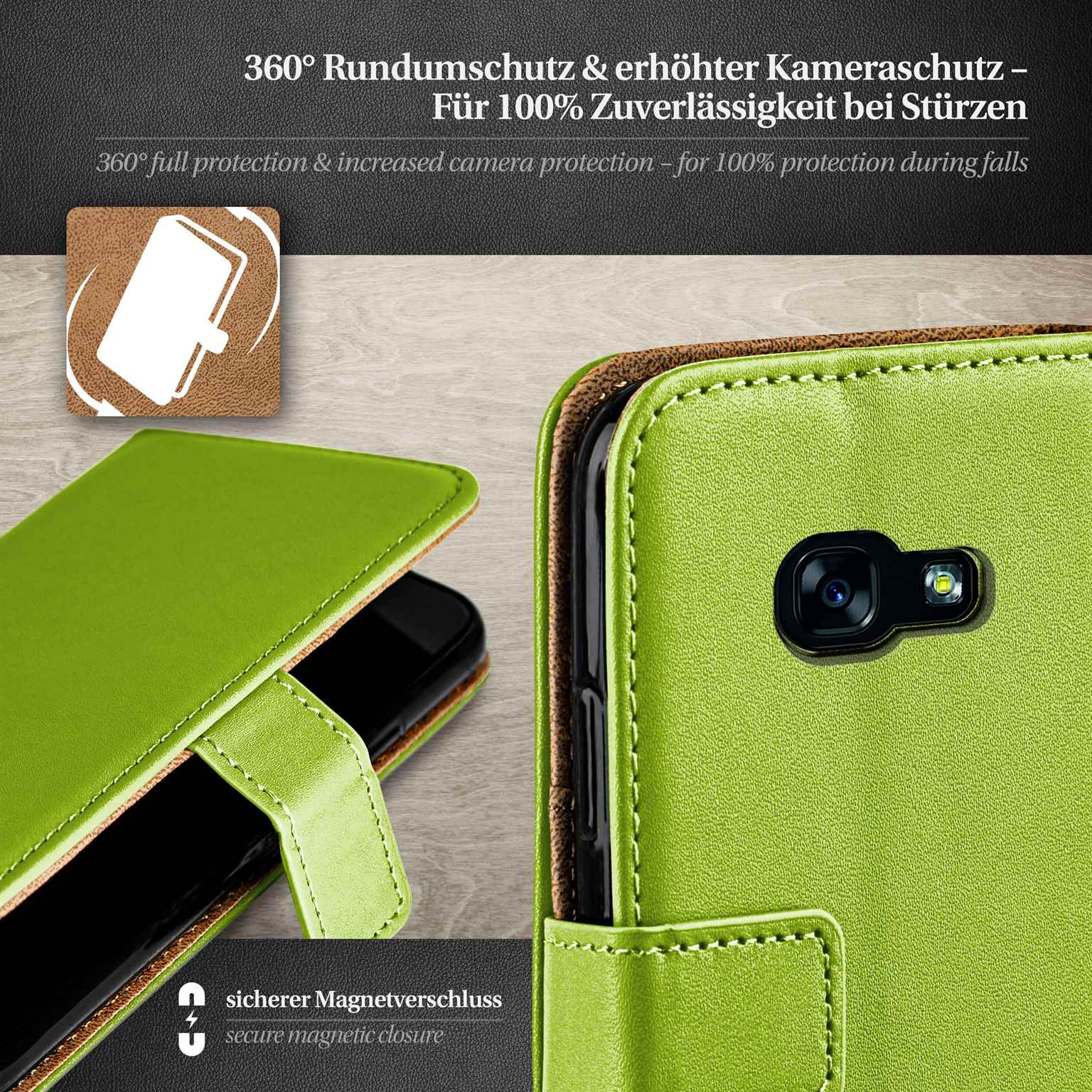 moex Book Case für Samsung Galaxy A5 (2017) Klapphülle mit Kartenfach – Weiteres Produktbild 3 moex Book Case für Samsung Galaxy A5 (2017) Klapphülle mit Kartenfach – Weiteres Produktbild 3