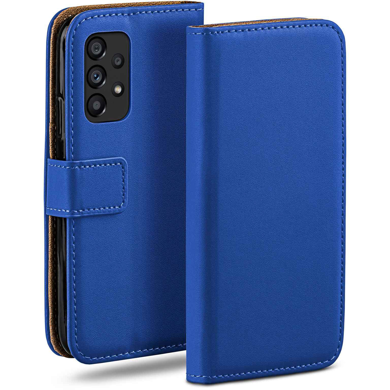 moex Book Case für Samsung Galaxy A53 5G Klapphülle mit Kartenfach – Royal-Blue