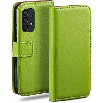 moex moex Book Case für Samsung Galaxy A53 5G Klapphülle mit Kartenfach – Lime-Green