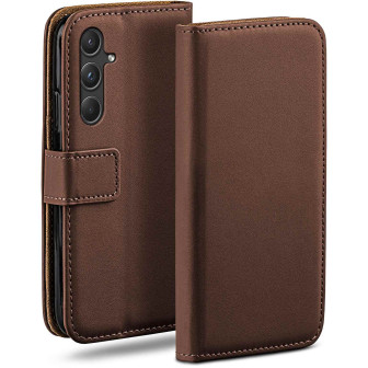 moex moex Book Case für Samsung Galaxy A55 5G Klapphülle mit Kartenfach – Oxide-Brown