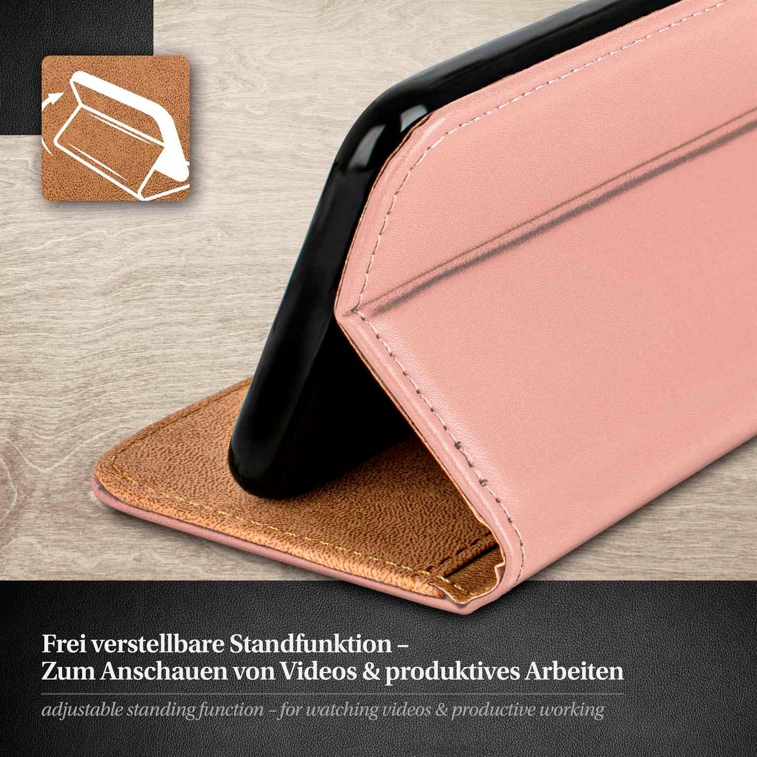 moex Book Case für Samsung Galaxy A56 5G Klapphülle mit Kartenfach – Weiteres Produktbild 3