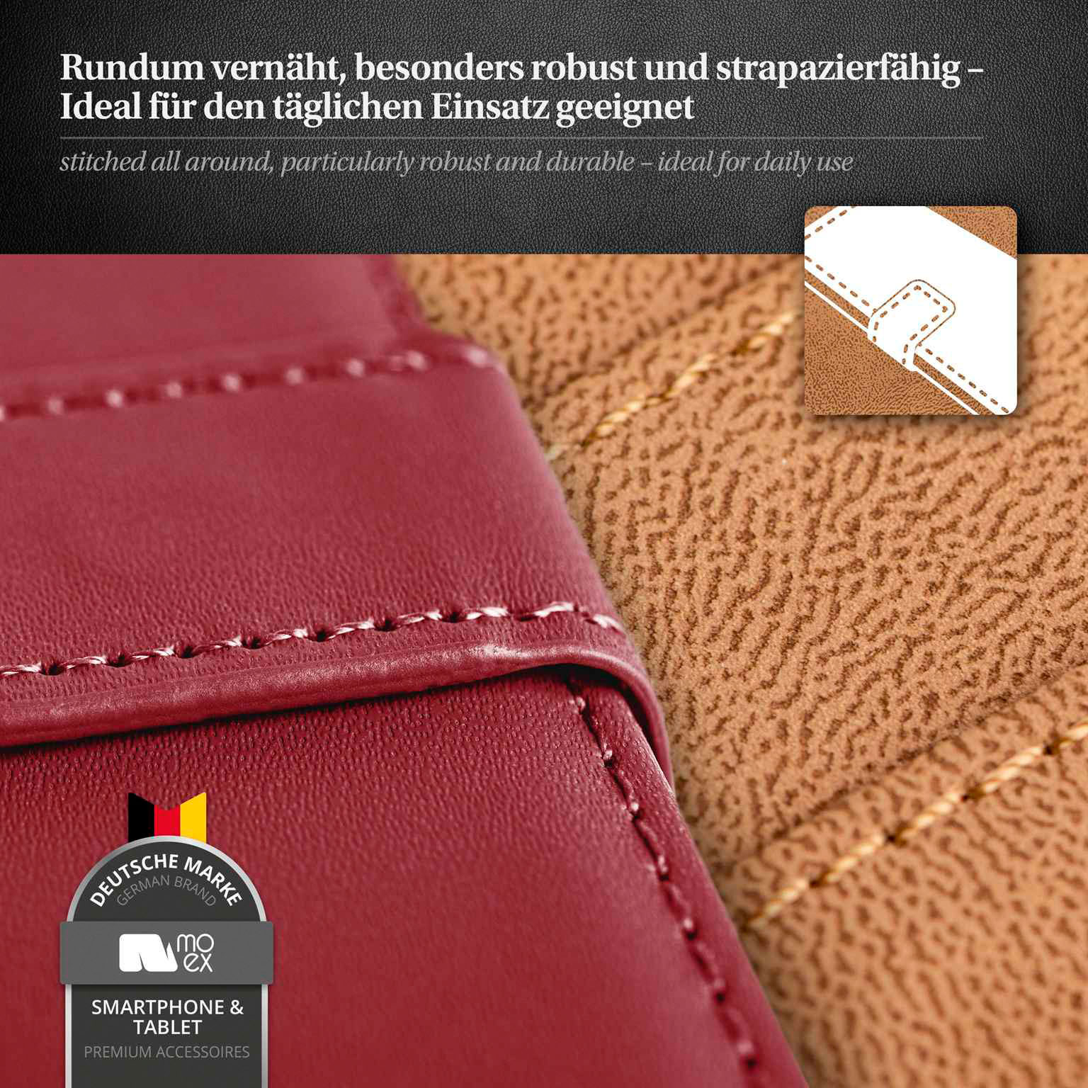 moex Book Case für Samsung Galaxy A56 5G Klapphülle mit Kartenfach – Weiteres Produktbild 6