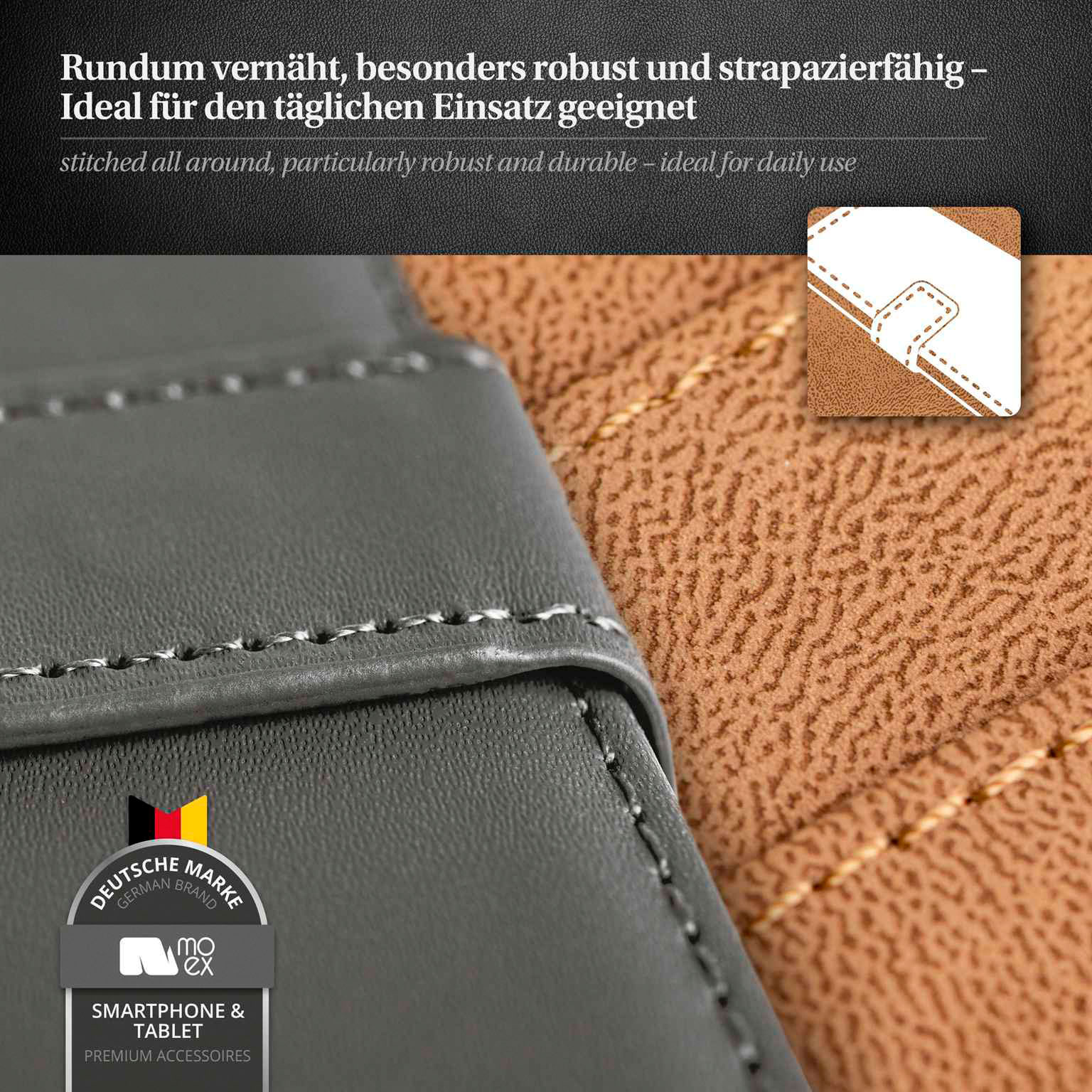 moex Book Case für Samsung Galaxy A56 5G Klapphülle mit Kartenfach – Weiteres Produktbild 6
