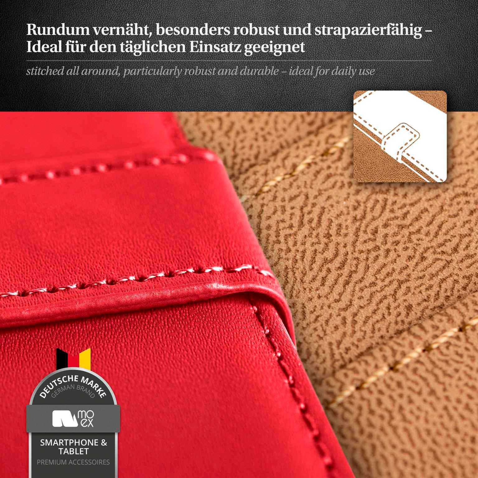 moex Book Case für Samsung Galaxy A56 5G Klapphülle mit Kartenfach – Weiteres Produktbild 6