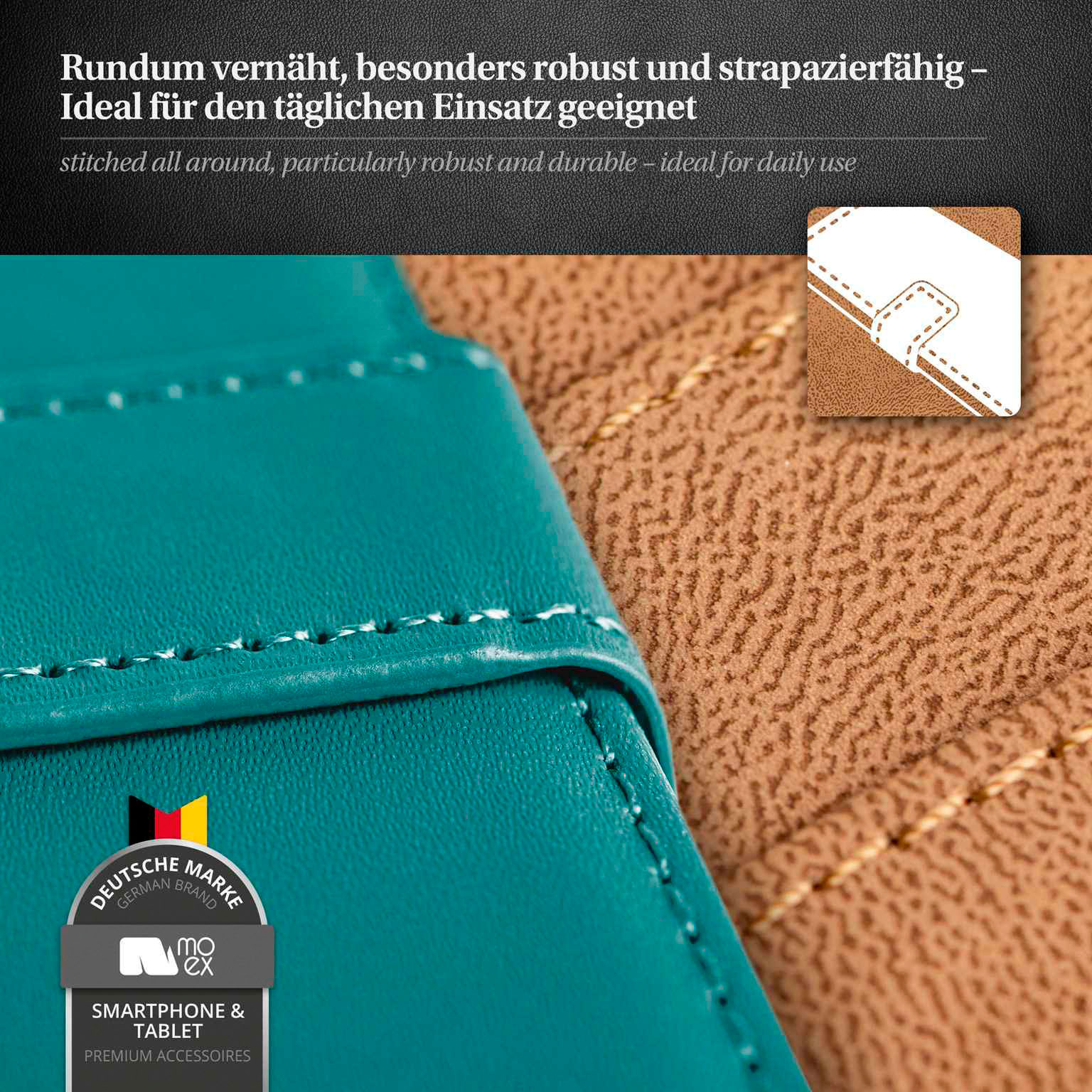 moex Book Case für Samsung Galaxy A56 5G Klapphülle mit Kartenfach – Weiteres Produktbild 6