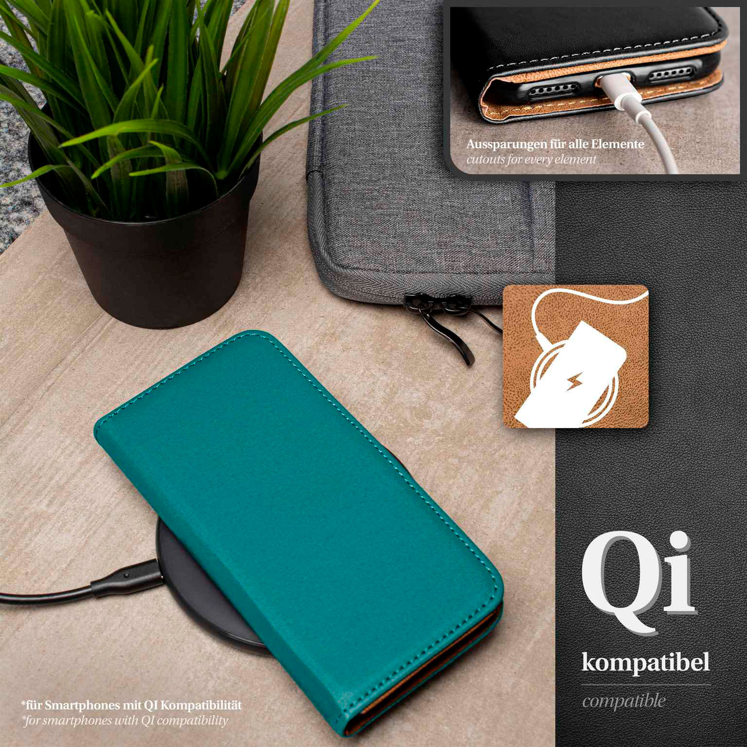 moex Book Case für Samsung Galaxy A56 5G Klapphülle mit Kartenfach – Weiteres Produktbild 7