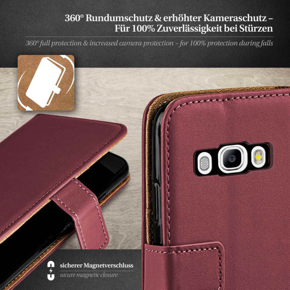 moex Book Case für Samsung Galaxy J5 (2016) Klapphülle mit Kartenfach – Weiteres Produktbild 3