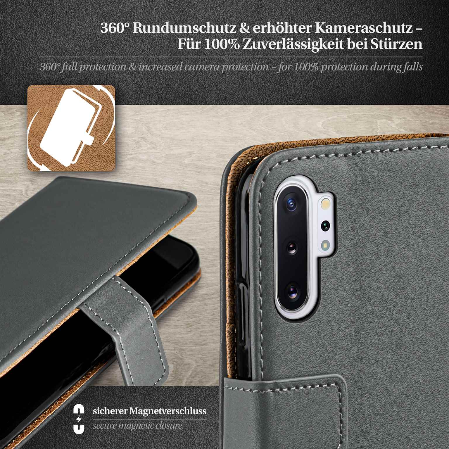 moex Book Case für Samsung Galaxy Note 10 Plus 5G Klapphülle mit Kartenfach – Weiteres Produktbild 3 moex Book Case für Samsung Galaxy Note 10 Plus 5G Klapphülle mit Kartenfach – Weiteres Produktbild 3