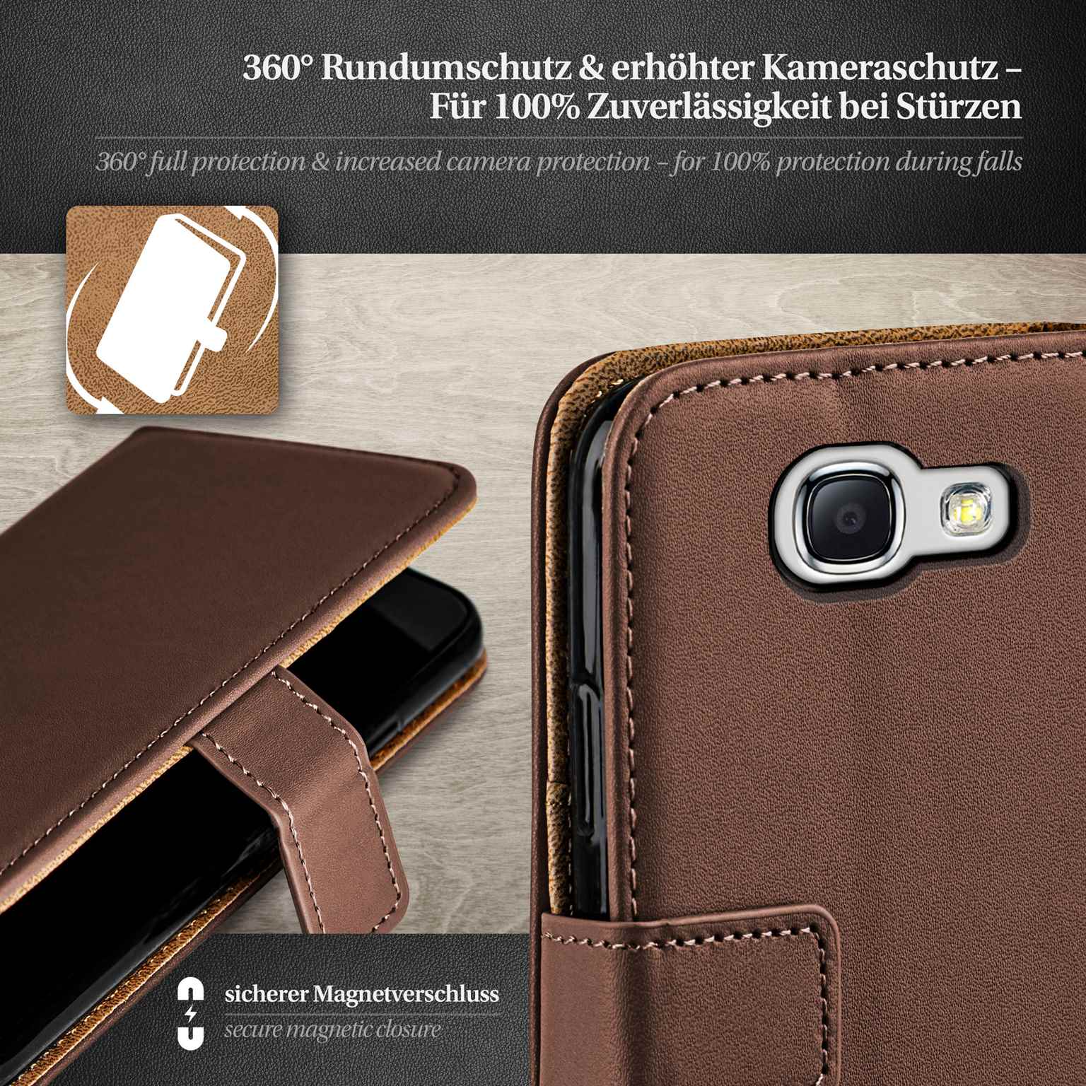 moex Book Case für Samsung Galaxy Note 2 Klapphülle mit Kartenfach – Weiteres Produktbild 3 moex Book Case für Samsung Galaxy Note 2 Klapphülle mit Kartenfach – Weiteres Produktbild 3