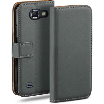 moex Book Case für Samsung Galaxy Note 2 Klapphülle mit Kartenfach – Anthracite-Gray moex Book Case für Samsung Galaxy Note 2 Klapphülle mit Kartenfach – Anthracite-Gray