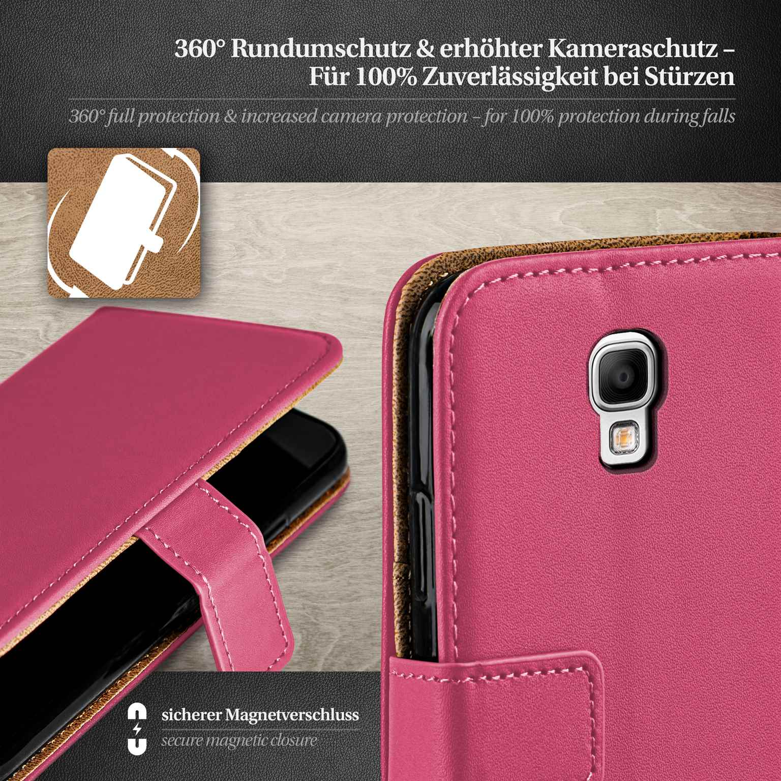 moex Book Case für Samsung Galaxy Note 3 Neo Klapphülle mit Kartenfach – Weiteres Produktbild 3