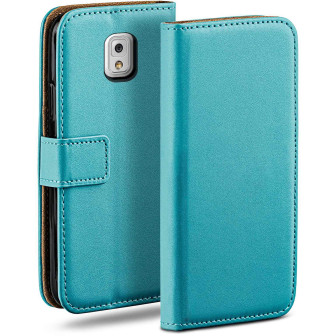 moex Book Case für Samsung Galaxy Note 3 Klapphülle mit Kartenfach – Aqua-Cyan moex Book Case für Samsung Galaxy Note 3 Klapphülle mit Kartenfach – Aqua-Cyan