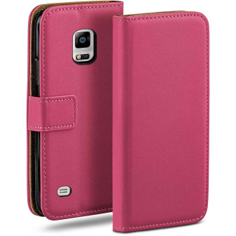 moex moex Book Case für Samsung Galaxy Note 4 Klapphülle mit Kartenfach – Berry-Fuchsia
