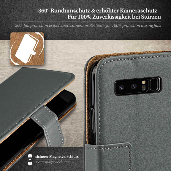 moex Book Case für Samsung Galaxy Note 8 Klapphülle mit Kartenfach – Weiteres Produktbild 3 moex Book Case für Samsung Galaxy Note 8 Klapphülle mit Kartenfach – Weiteres Produktbild 3