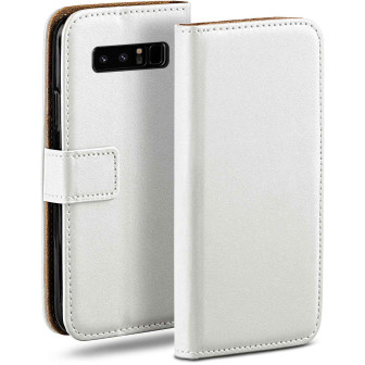moex Book Case für Samsung Galaxy Note 8 Klapphülle mit Kartenfach – Pearl-White moex Book Case für Samsung Galaxy Note 8 Klapphülle mit Kartenfach – Pearl-White