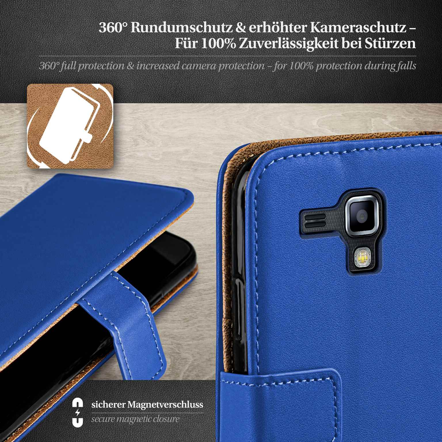 moex Book Case für Samsung Galaxy S Duos 2 Klapphülle mit Kartenfach – Weiteres Produktbild 3 moex Book Case für Samsung Galaxy S Duos 2 Klapphülle mit Kartenfach – Weiteres Produktbild 3