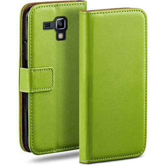 moex moex Book Case für Samsung Galaxy S Duos 2 Klapphülle mit Kartenfach – Lime-Green