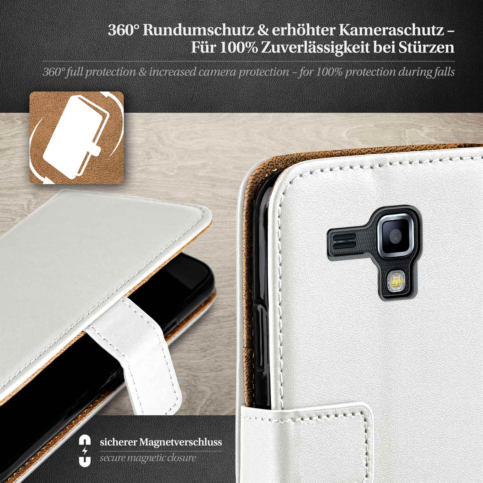 moex Book Case für Samsung Galaxy S Duos 2 Klapphülle mit Kartenfach – Weiteres Produktbild 3 moex Book Case für Samsung Galaxy S Duos 2 Klapphülle mit Kartenfach – Weiteres Produktbild 3