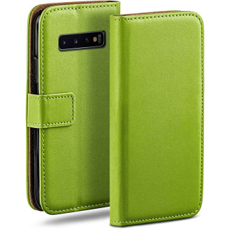 moex Book Case für Samsung Galaxy S10 Plus Klapphülle mit Kartenfach – Lime-Green moex Book Case für Samsung Galaxy S10 Plus Klapphülle mit Kartenfach – Lime-Green