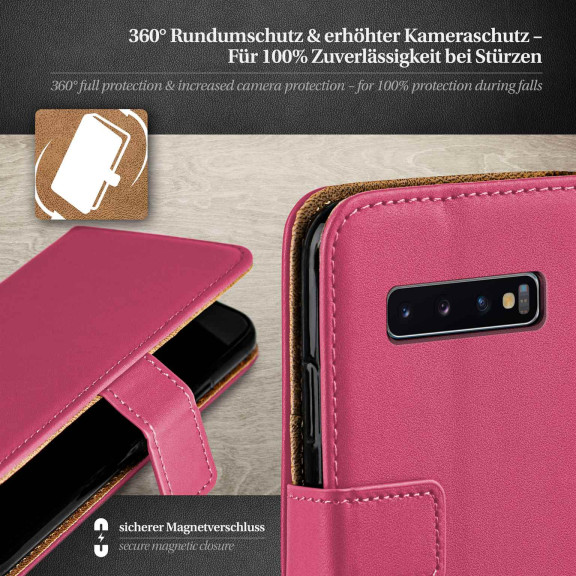 moex Book Case für Samsung Galaxy S10 Plus Klapphülle mit Kartenfach – Weiteres Produktbild 3