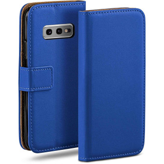 moex Book Case für Samsung Galaxy S10e Klapphülle mit Kartenfach – Royal-Blue