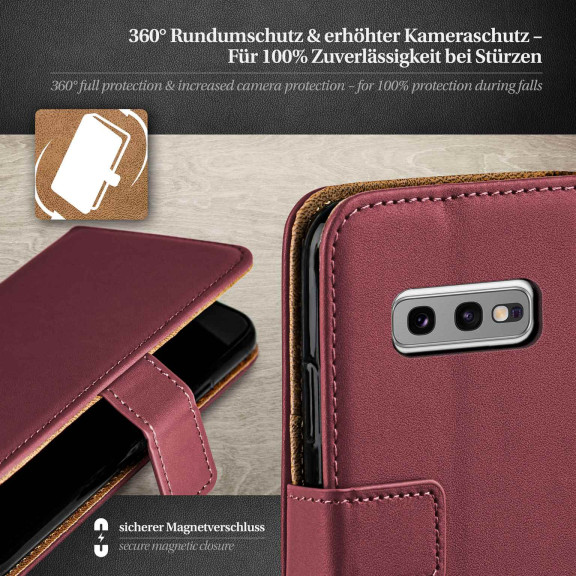 moex Book Case für Samsung Galaxy S10e Klapphülle mit Kartenfach – Weiteres Produktbild 3